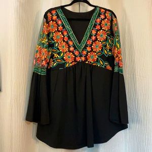 SHEIN floral long top